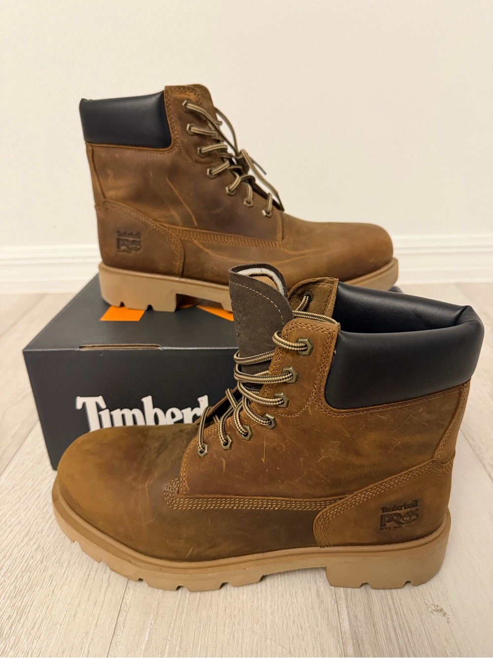 Timberland PRO Sawhorse 6" Safety Toe Boots Dark Brown Men's Size 11.5 NIB